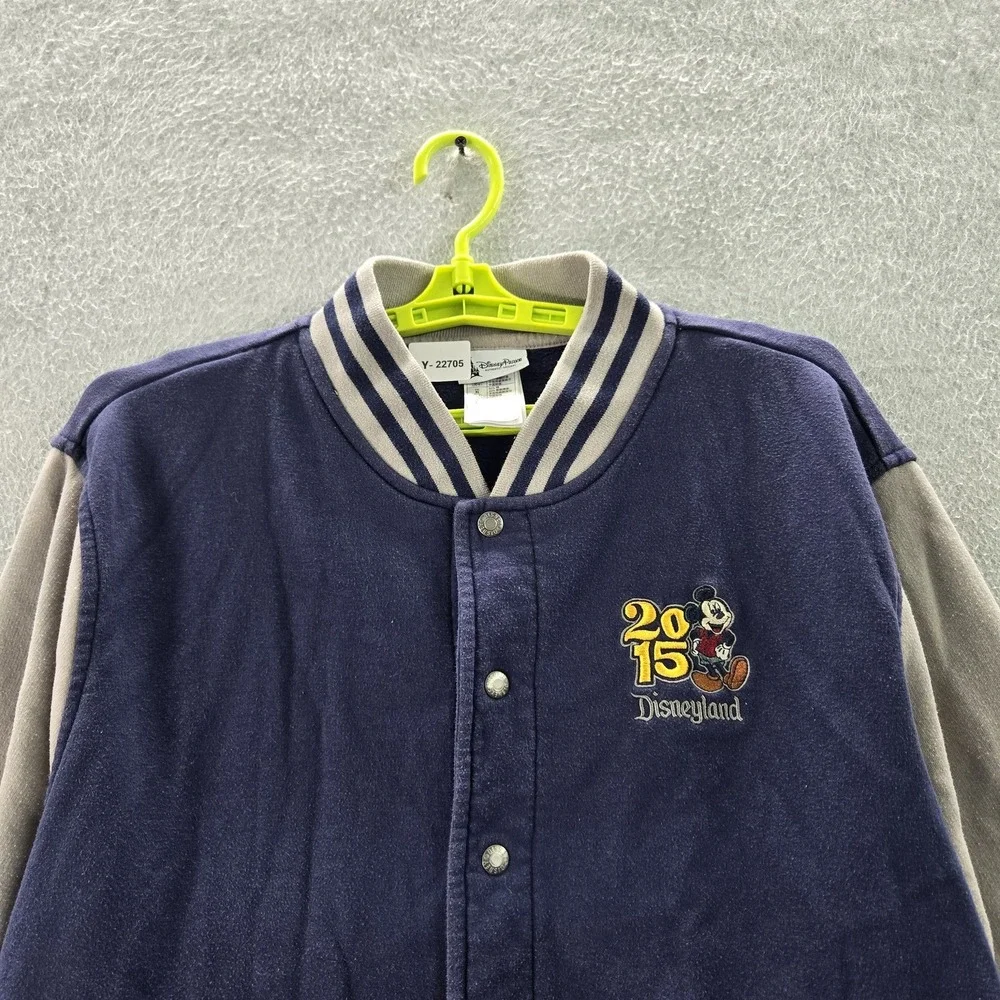 Disney Parks Men Jacket L Navy Mickey Mouse 2015 Disneyland‎ Resort Embroidery